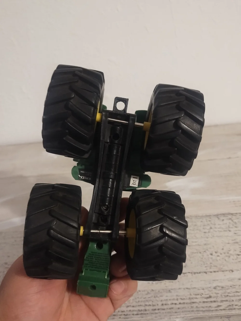 John Deere Toy Tractor Green Yellow  Big Wheels